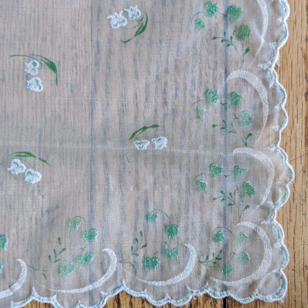 Vintage Ladies Hankie Handkerchief - Picture 2 of 4